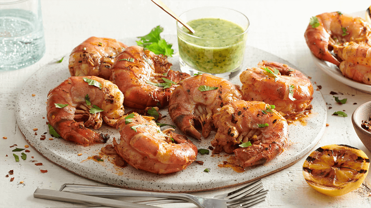 Grilled Garlic and Herb Shrimp