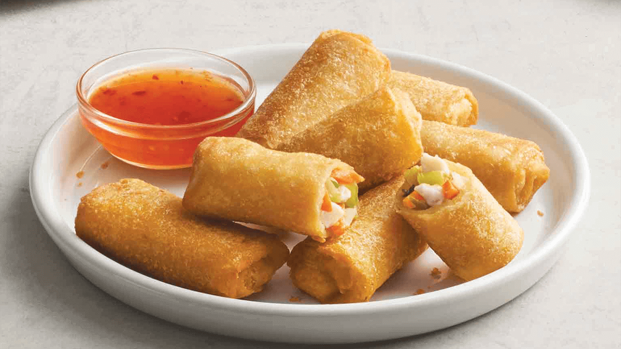 Mini Buffalo Chicken Egg Rolls